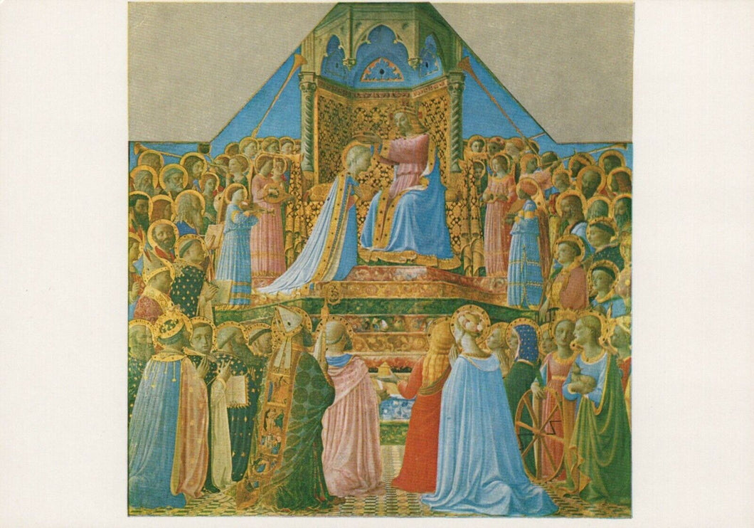 Art Postcard - The Crowning of Our Lady - Musee Du Louvre, France   RRR1049
