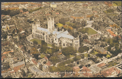 Kent Postcard - Canterbury Cathedral From The Air   RS6628