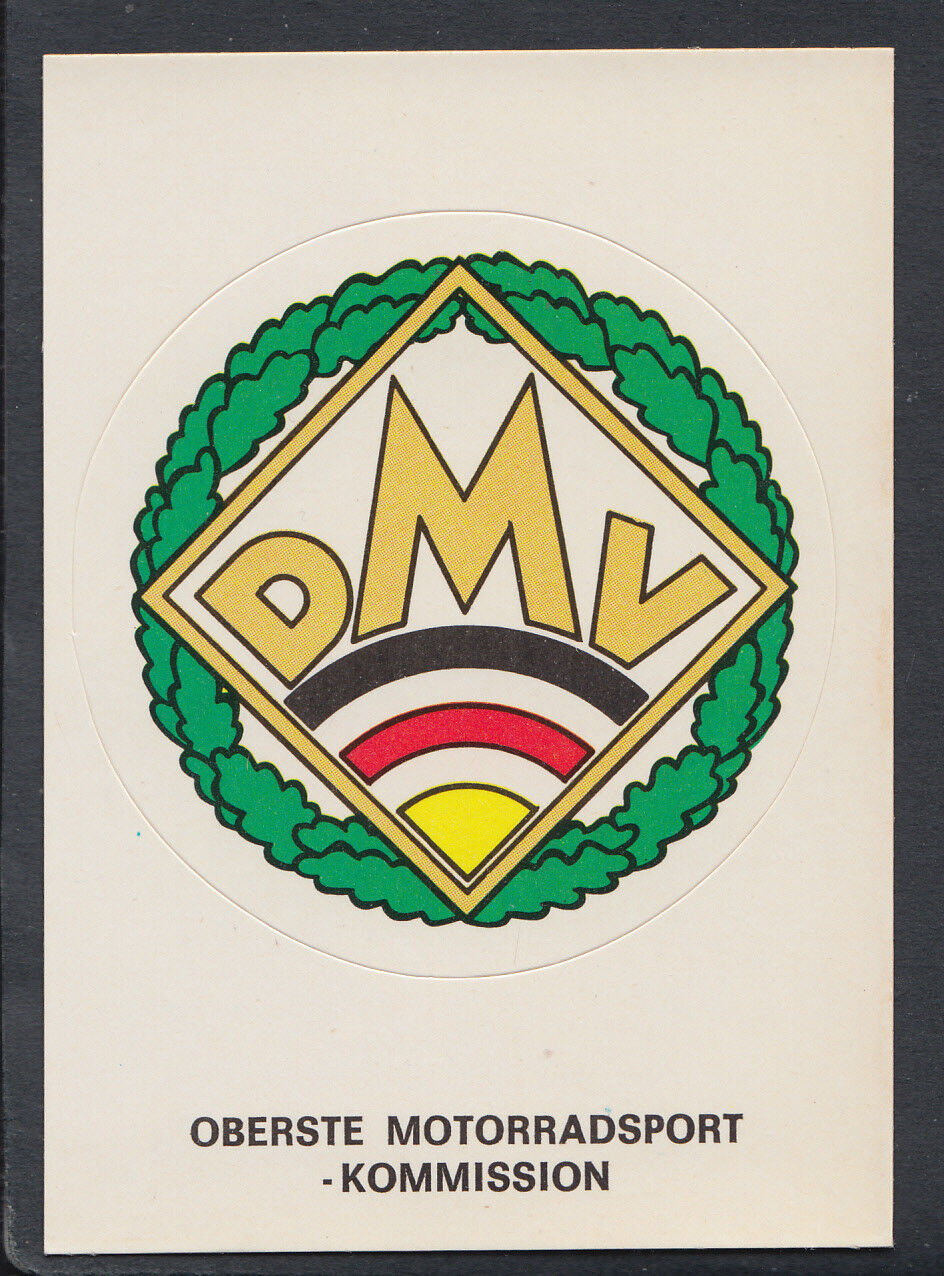Panini Moto Sport Sticker No 157 - DMV Badge