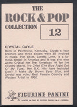 Load image into Gallery viewer, Panini Rock &amp; Pop Collection Music Sticker No 12 - Crystal Gayle
