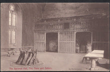 Load image into Gallery viewer, Kent Postcard - The Baronial Hall, Fire Place and Gallery, Penshurst    RT166
