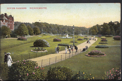Dorset Postcard - Lower Gardens, Bournemouth    RT1027