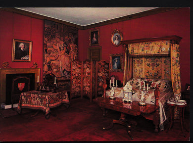 Warwickshire Postcard - The Tapestry Bedroom, Coughton Court, Alcester  RR863