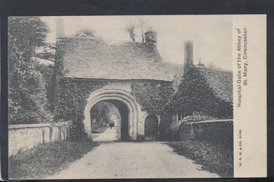 Gloucestershire Postcard-Hospital Gate,The Abbey of St Mary, Cirencester RS13626