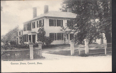 America Postcard - Emerson House, Concord, Massachusetts  DR724
