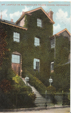 Suffolk Postcard - Mr Leopold De Rothschild's Palace House Newmarket - Ref U4603