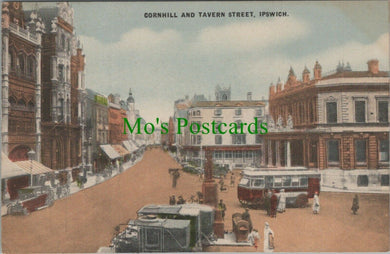 Suffolk Postcard - Cornhill and Tavern Street, Ipswich RS27783