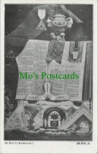 Load image into Gallery viewer, Masonic Postcard - Freemasonry, Light Life Love, Song of Solomon RS28782
