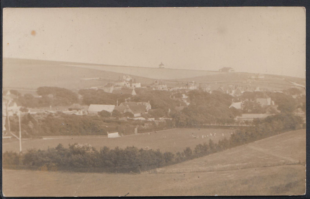 Dorset Postcard - View of Abbotsbury With Large Sports Field   RT200