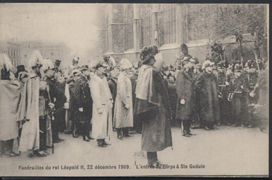Belgium Postcard - Funerailles Du Roi Leopold II, 22 Decembre 1909 - A8974