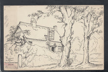 Load image into Gallery viewer, Wiltshire Postcard-Pencil Sketch,The Victoria and Albert Pub,Netherhampton T9460
