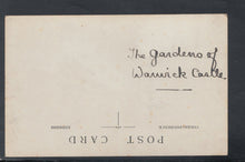Load image into Gallery viewer, Warwickshire Postcard - The Gardens, Warwick Castle      T9459
