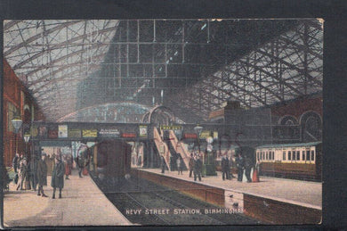 Warwickshire Postcard - Nevy Street Railway Station, Birmingham   RS23298