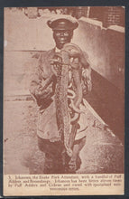 Load image into Gallery viewer, South Africa Postcard - Johannes, The Snake Attendant  T4404
