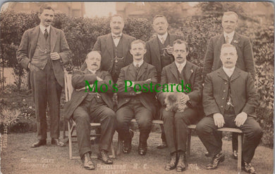 Lancashire Postcard - Pendleton Bowling Green Committee 1914 - Ref.RS29361