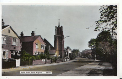 Leicestershire Postcard - Blaby Road - South Wigston - Real Photo - Ref 4157A