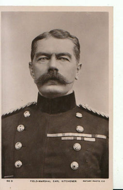 Military Postcard - Field-Marshall Earl Kitchener - Rotary Photo - Ref 7274A