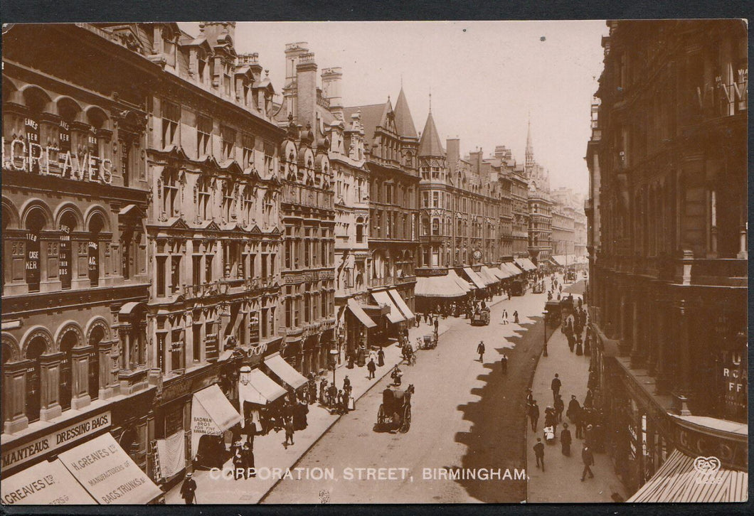 Warwickshire Postcard - Corporation Street, Birmingham   996