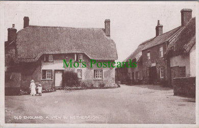 Wiltshire Postcard - Old England, A View in Netheravon  RS29726