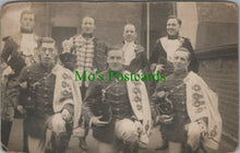 Load image into Gallery viewer, Ancestors Postcard - Group of Soldiers, or Men Dressed up as Soldiers  RS26686
