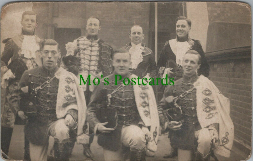 Ancestors Postcard - Group of Soldiers, or Men Dressed up as Soldiers  RS26686