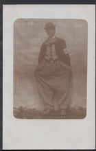 Load image into Gallery viewer, Ancestors Postcard - Circus?- Man Dressed Up As A Clown  S373
