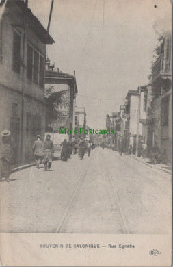 Greece Postcard - Souvenir De Salonique - Rue Egnatia  RS24898