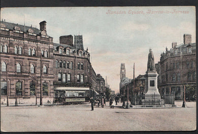 Lancashire Postcard - Ramsden Square, Barrow-In-Furness   A9800