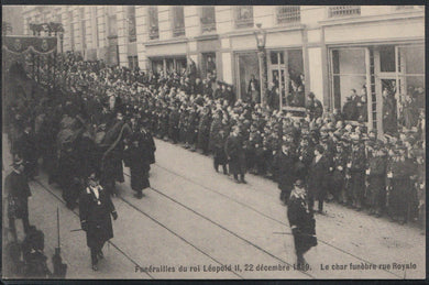 Belgium Postcard - Funerailles Du Roi Leopold II, 22 Decembre 1909 - U1809