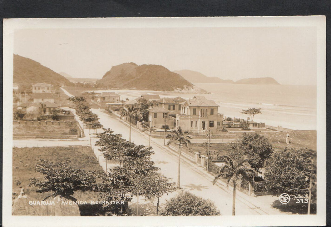 Brazil Postcard - Guaruja - Avenida Beiramar   DP860