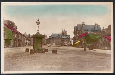 Derbyshire Postcard - Fountain Square, Tideswell A2736