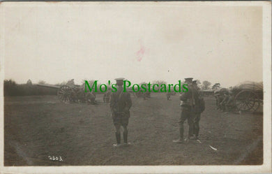 Military Postcard - British Army - Artillery Battery in Action  RS27644
