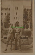 Load image into Gallery viewer, Military Postcard - Servicemen Outside The YMCA, Jerusalem, Israel  RS28485

