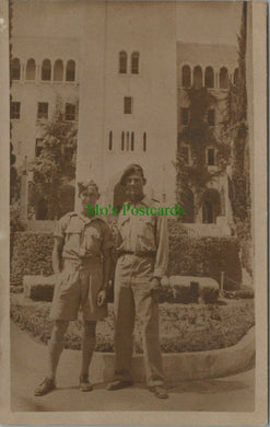 Military Postcard - Servicemen Outside The YMCA, Jerusalem, Israel  RS28485