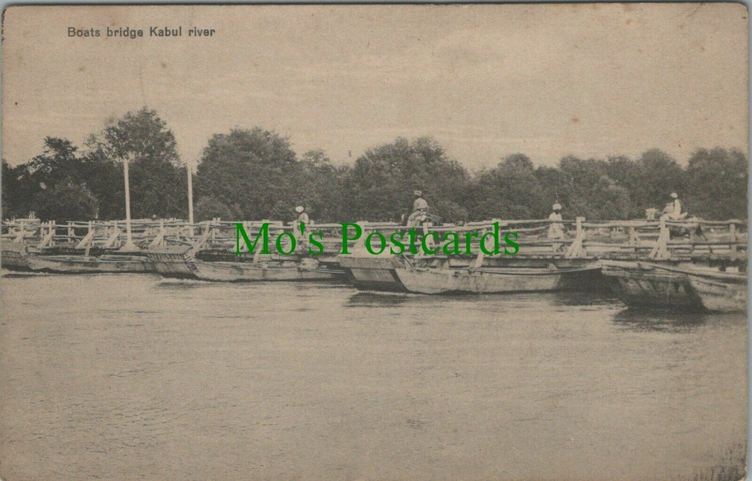 Afghanistan Postcard - Boats Bridge, Kabul River    RS27899