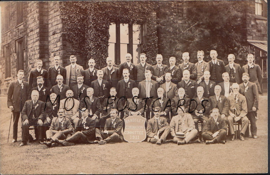 Lancashire Postcard - Bardsley Coronation Committee 1911, Manchester  W539