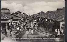 Load image into Gallery viewer, Sri Lanka Postcard - Main Street, Pettah, Colombo, Ceylon   C1287
