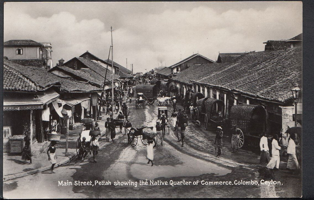 Sri Lanka Postcard - Main Street, Pettah, Colombo, Ceylon   C1287