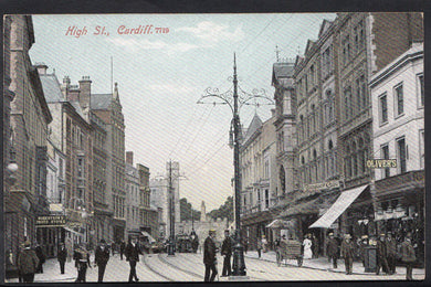 Wales Postcard - High Street, Cardiff    F663