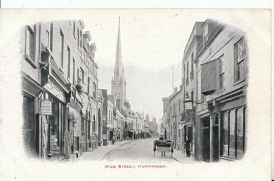 Huntingdonshire Postcard - High Street - Huntingdon   Ref 6623A
