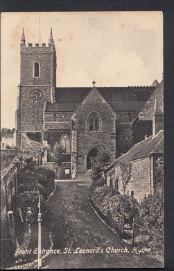 Kent Postcard - Front Entrance, St Leonard's Church, Hythe   RT1266