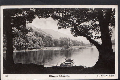 Cumbria Postcard - Ullswater Silhouette   RT1386