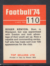 Load image into Gallery viewer, Panini Top Sellers Football Card. Card No 110 - Roger Kenyon
