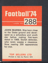 Load image into Gallery viewer, Panini Top Sellers Football Card. Card No 288 - John Marsh
