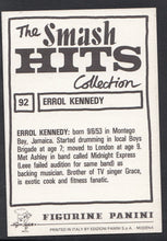 Load image into Gallery viewer, Panini Smash Hits Music Sticker No 92 - Errol Kennedy, Imagination
