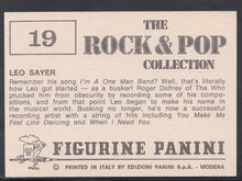 Load image into Gallery viewer, Panini Rock &amp; Pop Collection Music Sticker No 19 - Leo Sayer 
