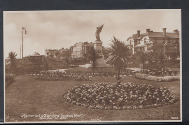 Essex Postcard - Memorial & Gardens Looking West, Clacton-On-Sea  RS9469