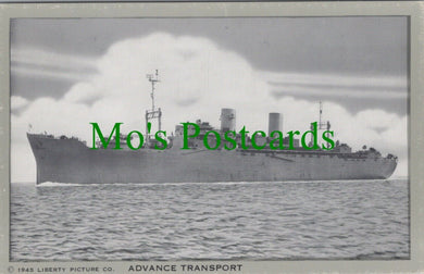 Naval Postcard - American Military - Advance Transport  RS27212