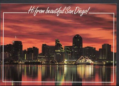 America Postcard - Hi From Beautiful San Diego  RR1638