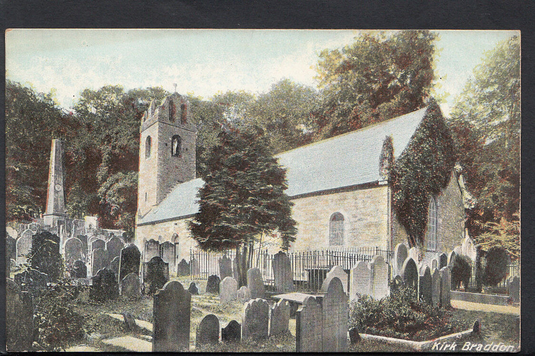 Isle of Man Postcard - Kirk Braddon Church  SW16743